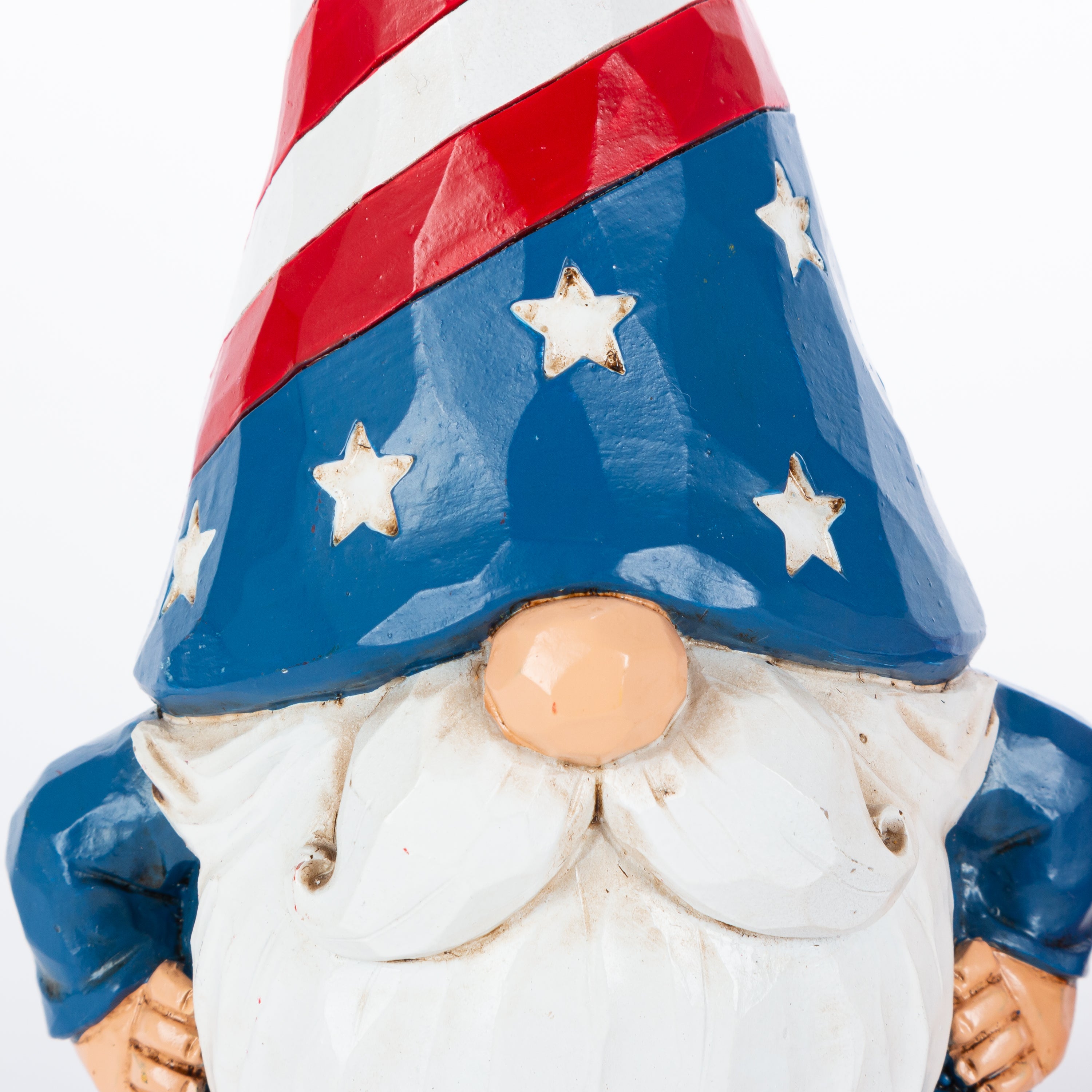 6.3 in. Resin Americana Gnome Figurines, set of 3